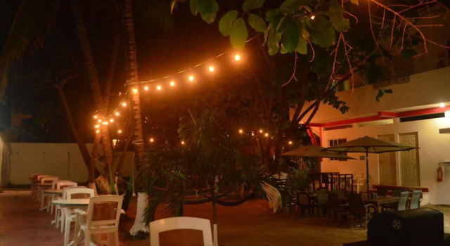 Кровать в общем номере Kinta Kan Cabañas Hotel Playa del Carmen