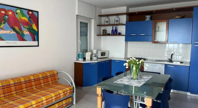 Апартаменты с 2 комнатами с балконом и с видом на город Lignano Beachfront Apartment