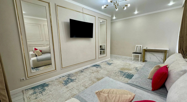 Komfortabelnaya 2-Komnatnaya Kvartira V Tsentre Levogo Berega. Ryadom Botanicheskiy, Astana Arena, Lrt Flat, Rezerwuj Apartament Hotele w Astana z parkingiem, Parking