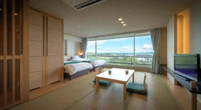 Семейный номер Standard с видом на море Hotel Matsushima Taikanso