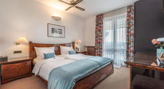 Двухместный номер Deluxe с балконом и с видом на море Villa Bellevue Portoroz-Portorose