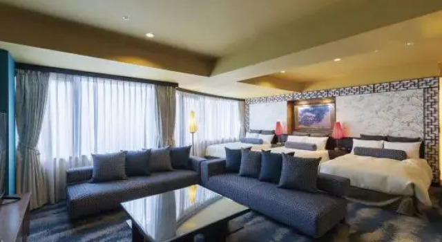 Трёхместный люкс с видом на сад Rose Hotel Yokohama, The Distinctive Collection By WORLDHOTELS