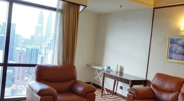 Семейные апартаменты с 2 комнатами с видом на город Times Square Service Suites KL, Fortune