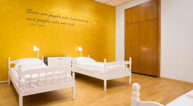 Кровать в общем номере Hostel Tresor