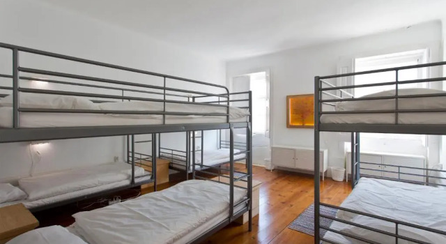 Кровать в общем номере Hostel Alegria