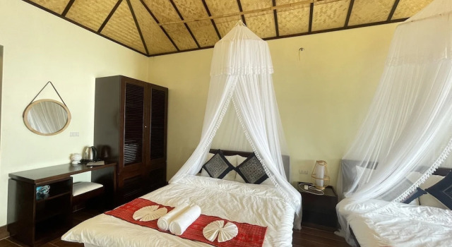 Четырёхместный номер Deluxe с видом на горы Ta Xua Ecolodge