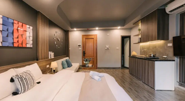 Апартаменты Deluxe с видом на озеро My Home