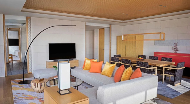 Четырёхместный номер Premium с балконом ANA InterContinental Beppu Resort & Spa by IHG