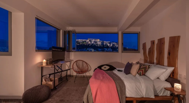 Номер Standard Пентхаус c 1 комнатой с видом на город Mythos Luxury Suites