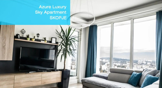Azure Luxury Sky Apartment, Rezerwuj Apartament Hotele w Skopje z parkingiem, Parking