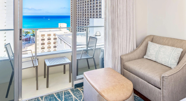 Двухместный номер Standard с видом на океан Hyatt Place Waikiki Beach