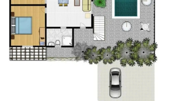 Коттедж Villa Aris Large Private Pool Walk to Beach Sea Views A C Wifi - 2453