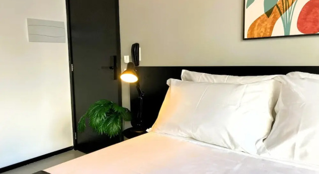 Апартаменты Moderno com AC academia 24h e rooftop
