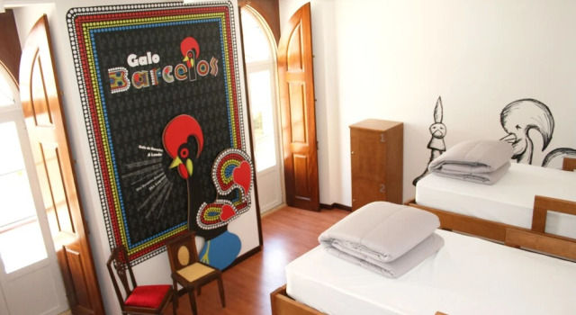 Кровать в общем номере с балконом Hostel 2300 Thomar