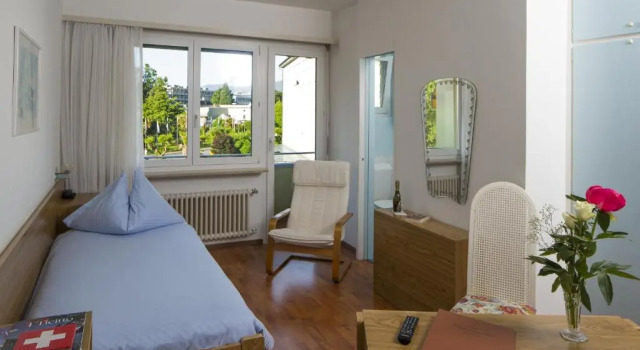 Одноместный номер Standard с балконом Hotel Rondinella Locarno