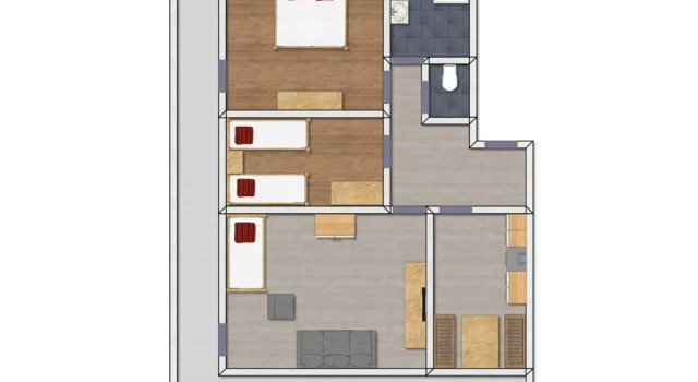 Апартаменты с 2 комнатами с балконом Linserhof Ferienappartements
