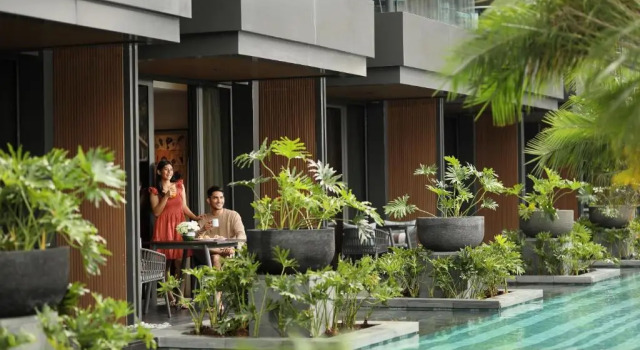 Habitación doble Estándar con vista a la piscina Padma Hotel Semarang