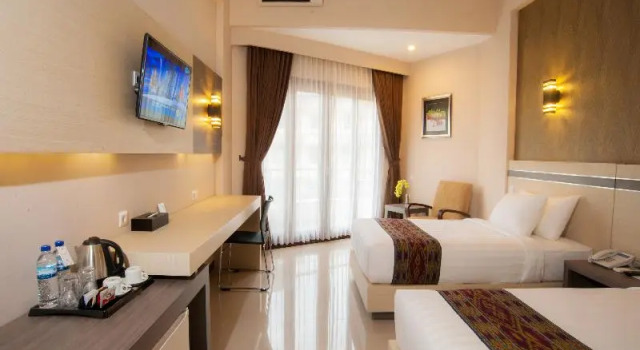 Номер Standard с красивым видом из окна Lombok Raya Hotel