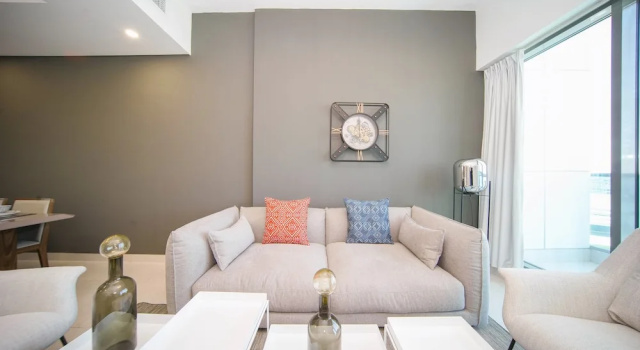 Business Bay 1BR Canal View Rooftop Pool - 360 vacation, Забронировать Дом для отпуска Виллы Эмирата Дубая, рядом с Al Wajeha Al Maeyah Marine Transport Station, Вилла