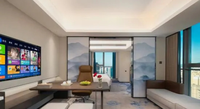 Люкс Business с видом на озеро Starland Hotel Xiangjiangwan (Cangzhou Vientiane City Central Park)