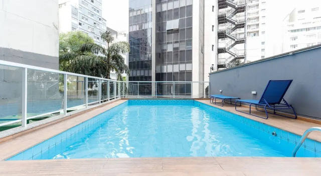 Studio c Piscina e Academia a 600m do Metr
