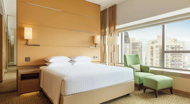 Люкс c 1 комнатой с видом на реку Courtyard by Marriott Hong Kong Sha Tin