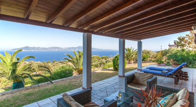 Вилла с 2 комнатами с видом на море Aegean Sea Villa Skiathos