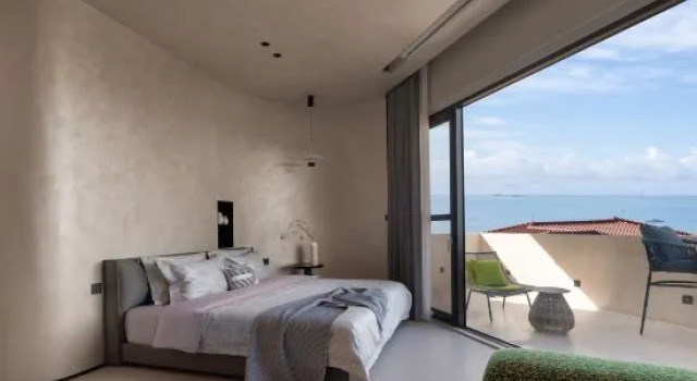 Двухместный люкс с балконом и с видом на море Xiju Hotel