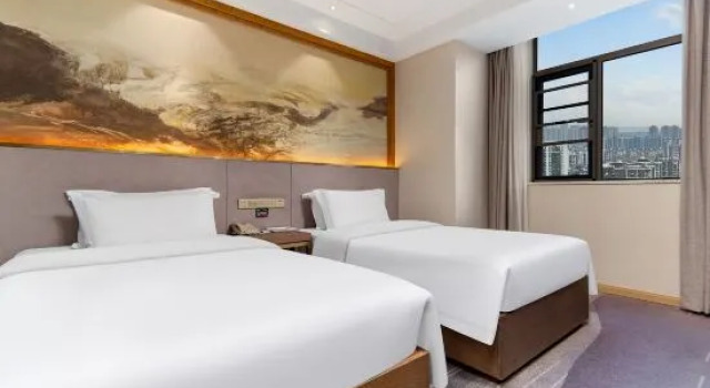 Двухместный люкс Deluxe Wuhan Weijia Qingshe Hotel (Wuhan South Lake Polytechnic University)