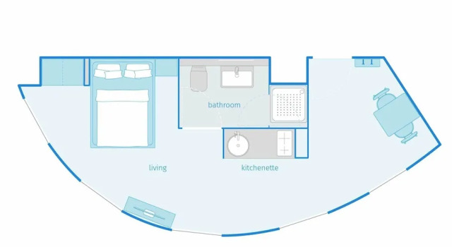 Студия smartments Wien Hauptbahnhof - Serviced Apartments