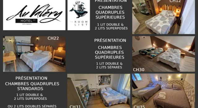 Четырёхместный номер Standard Hôtel Au Valéry