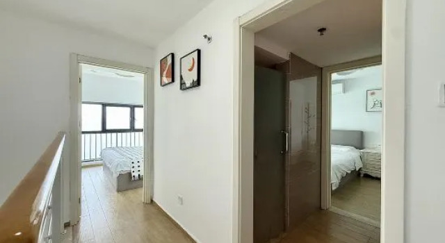 Люкс с 2 комнатами с видом на море Ayong's Sea·Seaview Apartment (Haikou Bay Poly Branch)