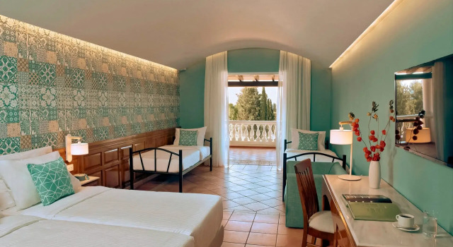 Семейный номер Deluxe с видом на море Zeus Eretria Resort