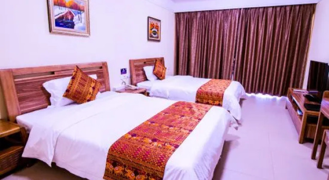 Люкс с 2 комнатами с видом на море Weifudun Holiday Apartment (Hailing Island Poly Silver Beach)