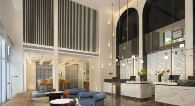 Qingdao May Fourth Square Olympic Sailing Center Hampton by Hilton Hotel, Забронировать Отель Бизнес-отели Шаньдун, 4* 5*