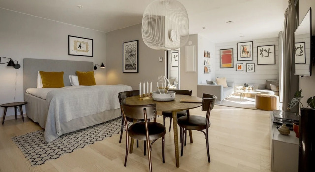 Люкс с балконом Slottsholmen Hotell och Restaurang