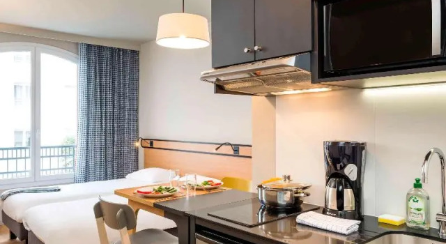 Четырёхместная студия Aparthotel Adagio Access La Défense Puteaux