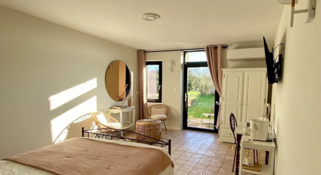 Bahçe manzaralı Standart çift kişilik club oda Aux Coteaux D'aussac
