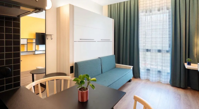 Двухместная студия Aparthotel Adagio Access Rouen Centre Cathédrale