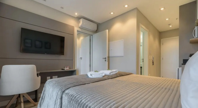MHFA - Studios em Prédio Luxuoso com Vista Mar, Забронировать Отель Итапема Санта-Катарина