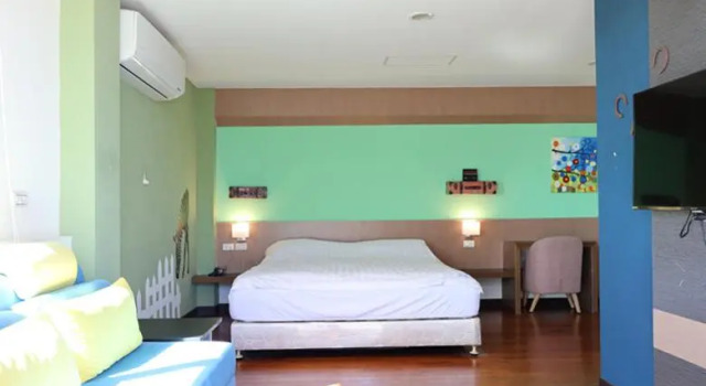 Двухместный номер Deluxe с балконом и с видом на море Breeze and Waves Hostel