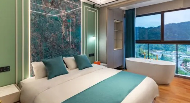 Люкс Deluxe с 3 комнатами с видом на озеро Qiandao Lake Guiyu Jiangnan Lake View Resort Apartment