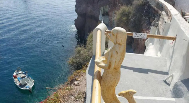 Студия Studio in Old Port of Fira, Sea View, Santorini