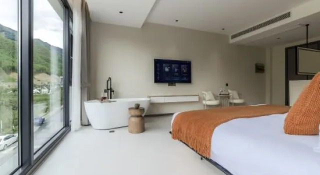 Люкс Deluxe Anji Yuchuan Stream Tracing Swimming Pool Mountain View Villa