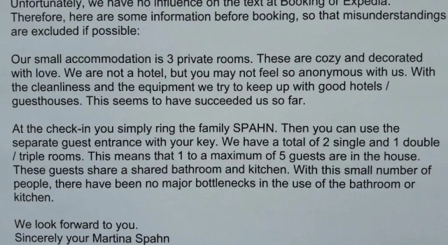 Номер Standard Privatzimmer Spahn in Mühlheim