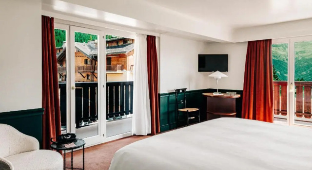 Двухместный номер Deluxe с балконом Experimental Chalet Verbier