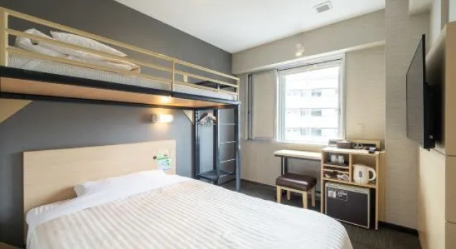 Кровать в общем номере (женский номер) Super Hotel Matsumoto Ekimae