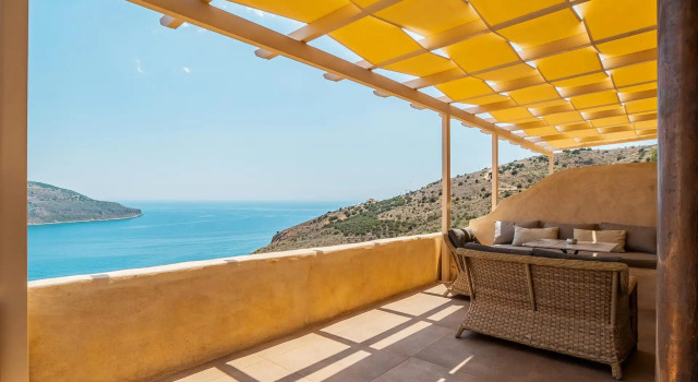Люкс с видом на море Akrolithi Boutique Hotel