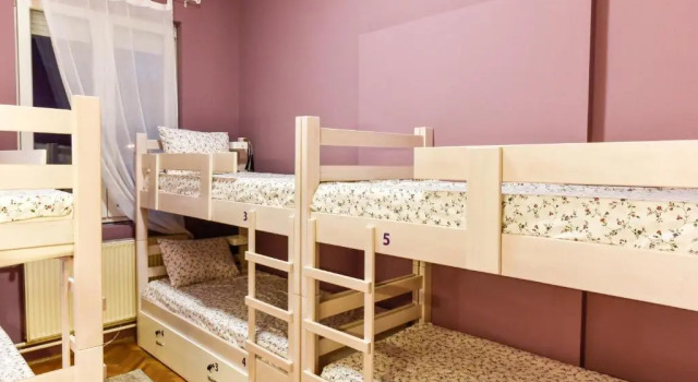 Кровать в общем номере (женский номер) Get Inn Skopje Hostel