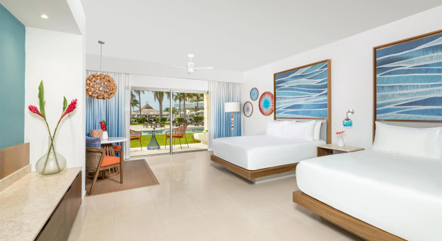 Двухместный полулюкс с видом на бассейн Dreams Puerto Morelos Resort & Spa - All Inclusive